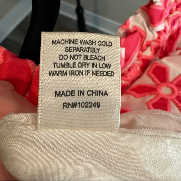 Embroidered Off the Shoulder Cotton Blend Top - Picture 11 of 12